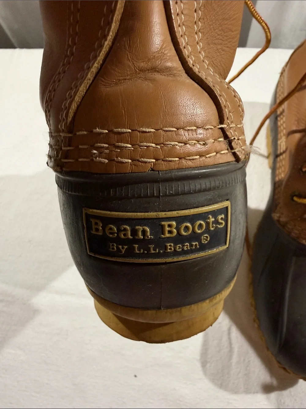 L.L. Bean Men's Brown Leather Bean Boots - Short Height